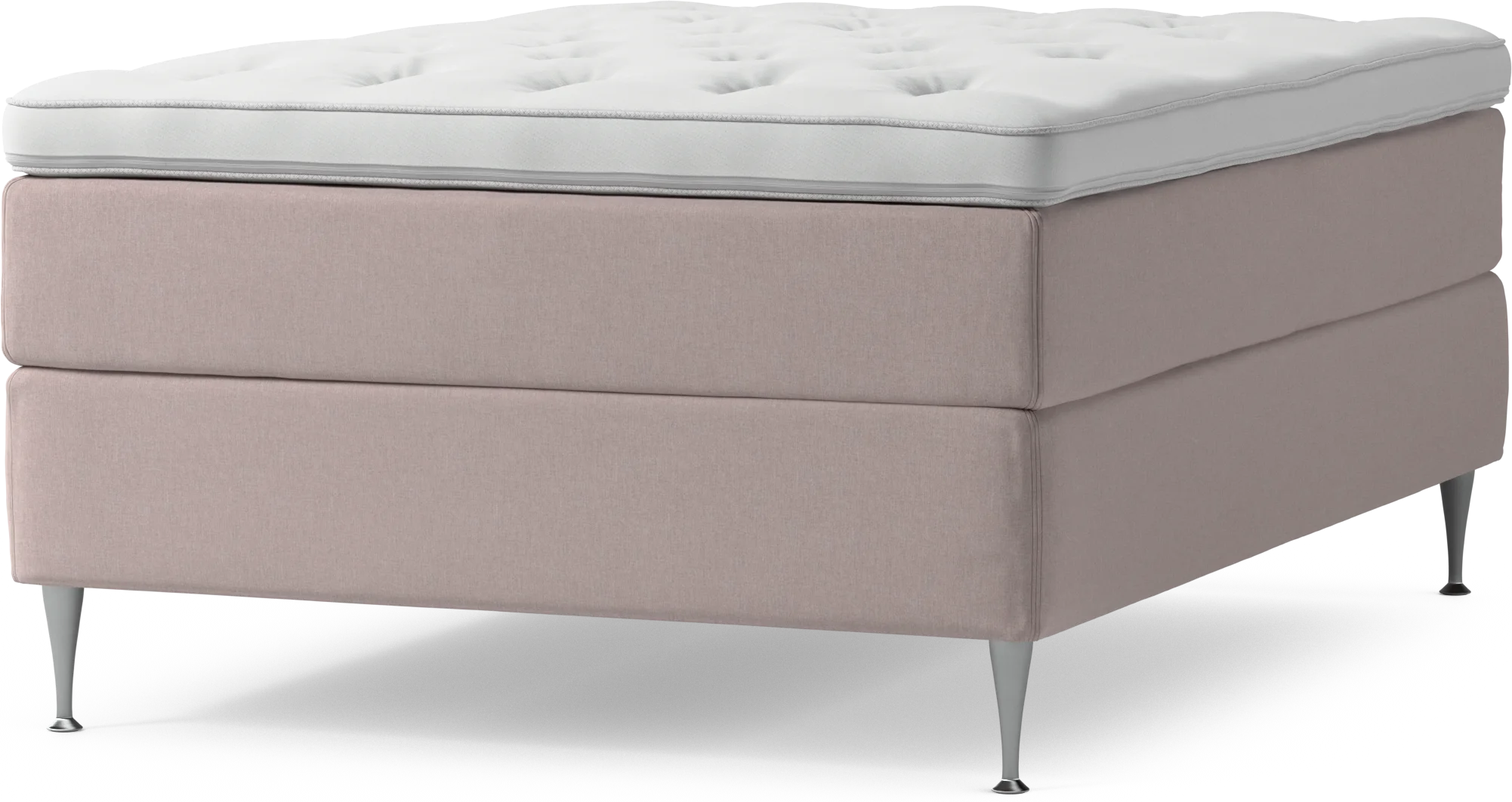 Delux Dream Kontinentalsäng, enkelsäng 140 cm med bäddmadrass och sängben Qvc0d