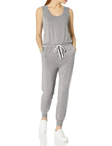 Amazon Essentials kvinnors studio frotté fleece jumpsuit (finns i plusstorlek), ljusgrå ljung, XX Large 194223875696