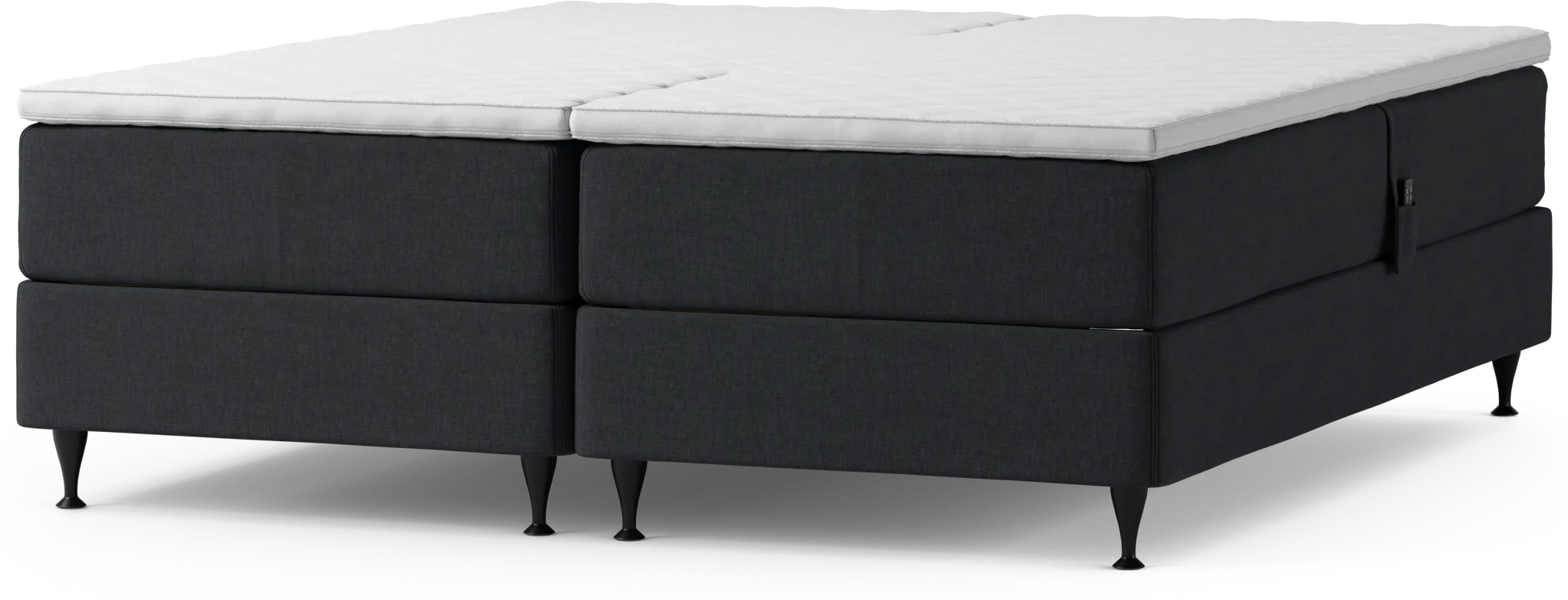 Delux Dream Ställbar säng, dubbelsäng med bäddmadrass och sängben 6e2cM