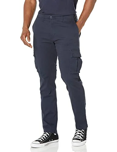 Amazon Essentials Men's Stretchiga cargobyxor med smal passform (finns i Big & Tall), Marinblå, 36W / 34L 191770912553