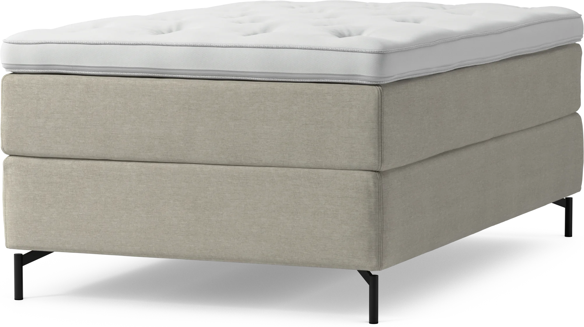 Delux Dream Kontinentalsäng, enkelsäng 120 cm med bäddmadrass och sängben 8ZZVS