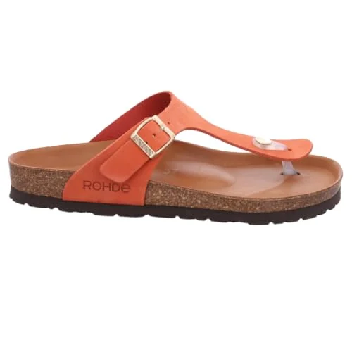 Rohde Alba kvinnor, tåseparator, tåstång sandaler, flip flops, bekväm, lätt, sommar, strand, 41 kyss, 35 EU 4064304282223