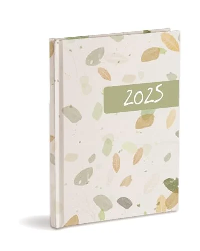 Agenda Organizer 2025 januari december inbunden, Vecka, Kronblad 8059174875428
