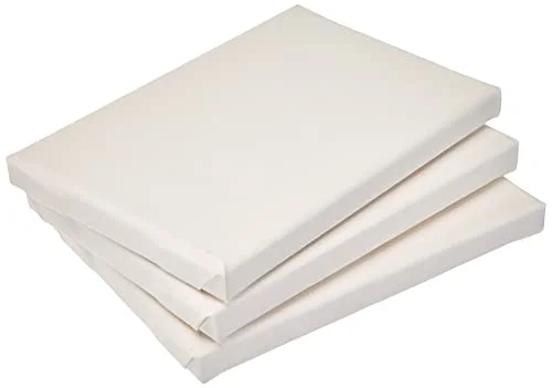 Kreul 631318 Solo Goya Stretchad duk Basic Line med kilram 13 x 18 cm, set om 3, bomullsduk, 4 faldigt grundad för olja, akryl och gouakfärg 4000798631314