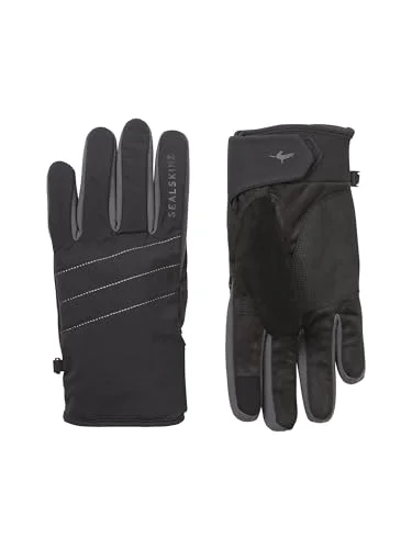 SEALSKINZ Lyng Vattentät allvädershandske med Fusion Control för herrar, svart/grå, L 5055754445848