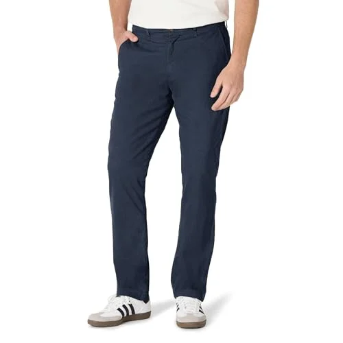 Amazon Essentials Men's Lediga stretchiga chinos atletisk passform (finns i Big & Tall), Marinblå, 48W / 32L 196433247171