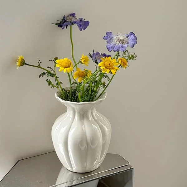 1 Ceramic Vase for Tabletop Flower Arrangements, Decorative Ceramic Vase CJ-02-0811004366 1 Ceramic Vase for Tabletop Flower Arrangements, Decorative Ceramic Vase CJ-02-0811004366