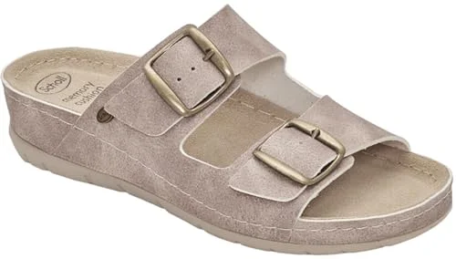SCHOLL ABERDEEN BEIGE CIABATTA KVINNA TVÅ FIBBIER, Beige, 36 EU Bred 8004373192869 SCHOLL ABERDEEN BEIGE CIABATTA KVINNA TVÅ FIBBIER, Beige, 36 EU Bred 8004373192869