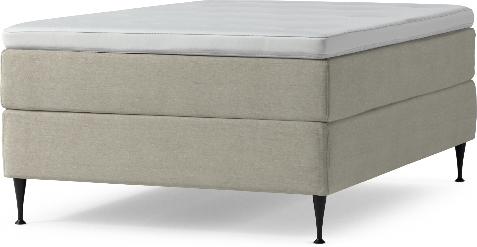 Delux Dream Kontinentalsäng, enkelsäng 140 cm med bäddmadrass och sängben nhDkn