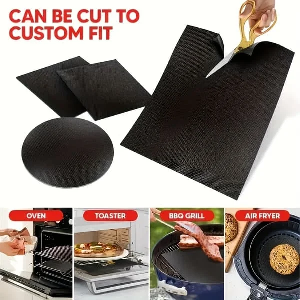 1 eller 2 st Återanvändbara Bakmattor med Non-Stick, Ugnssäker Silikon för Bakning, Grillning och Roster, Viktigt Köksredskap 1pc Z-FD-AAC-TM-946 1 eller 2 st Återanvändbara Bakmattor med Non-Stick, Ugnssäker Silikon för Bakning, Grillning och Roster, Viktigt Köksredskap 1pc Z-FD-AAC-TM-946