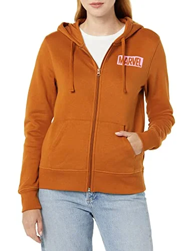 Amazon Essentials Disney fleece huvtröja med hel dragkedja, Marvel Logo, X-Small 196433539375