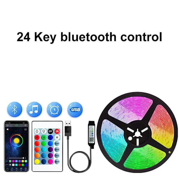 1 Roll LED Strip 15m Ultra Long Music Sync, App Control with Remote, RGB Tape for Bedroom [Energy Class A++] HY-GD-081105623
