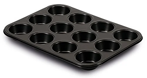 Guardini Arianna muffins, stål, svart, 27 x 35 2,8 cm 8006043599121