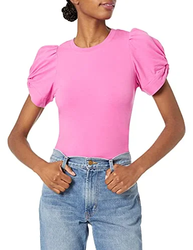 Amazon Essentials dam klassisk passform tvinnad ärm rund hals t shirt, ljusrosa, small 195111454443