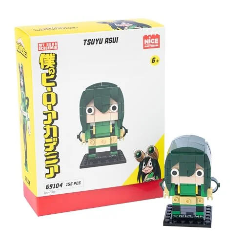 Trevliga byggstenar My Hero Academia, hjälte Tsuyu Asui att bygga med byggklossar 8056779691040