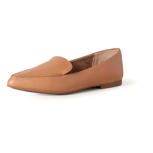 Amazon Essentials Loafer för kvinnor platt, Kamel fuskläder, 11 US Wide 840809197194
