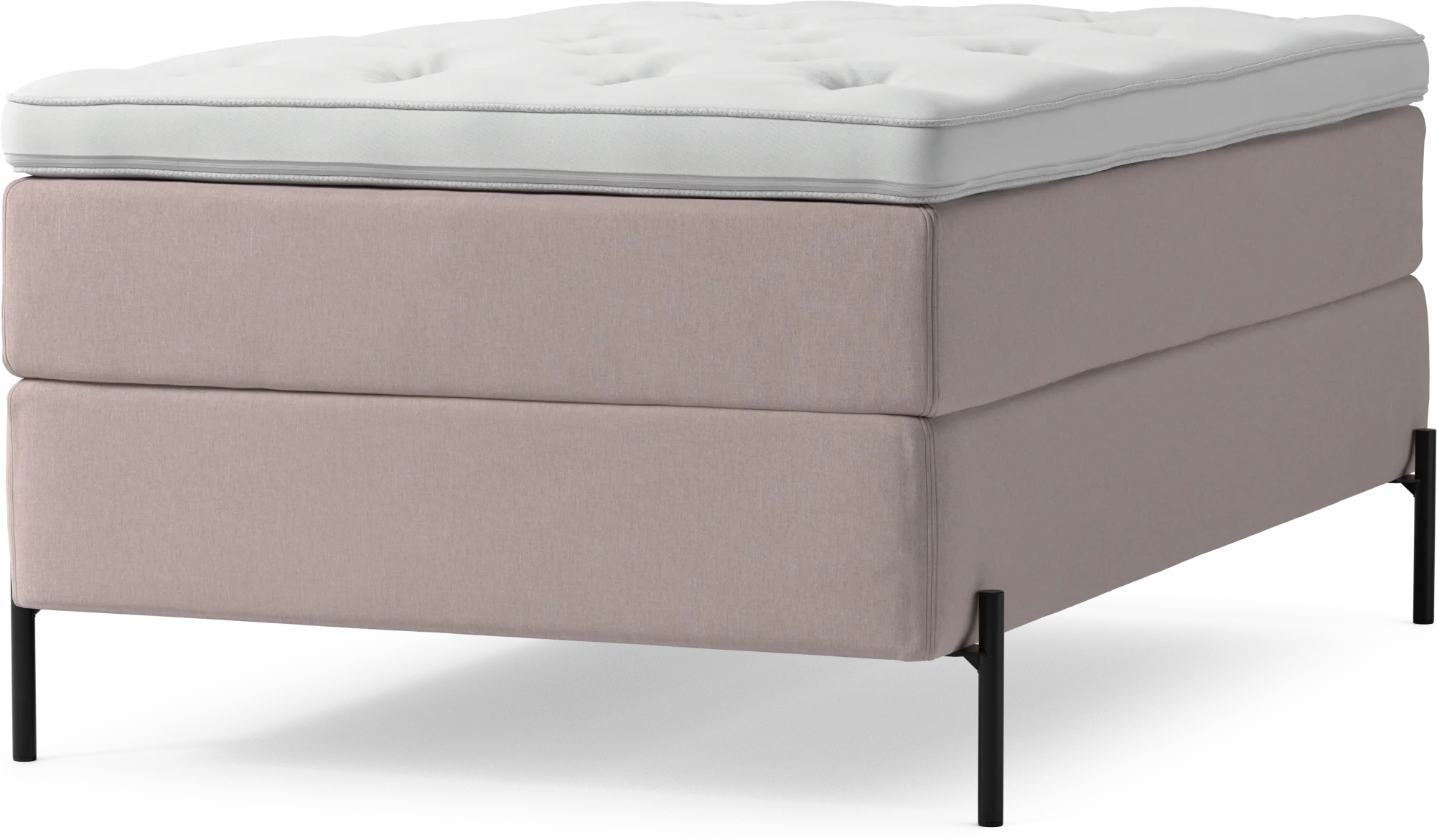 Delux Dream Kontinentalsäng, enkelsäng 120 cm med bäddmadrass och sängben O8YlP