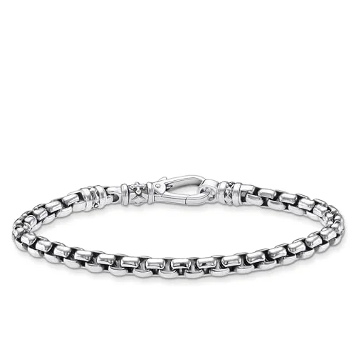 THOMAS Sabo Herren Armband Venezianer aus geschwärztem 925er Sterlingsilber, Gr. 20cm, A2005 637 21 L20 4051245492781