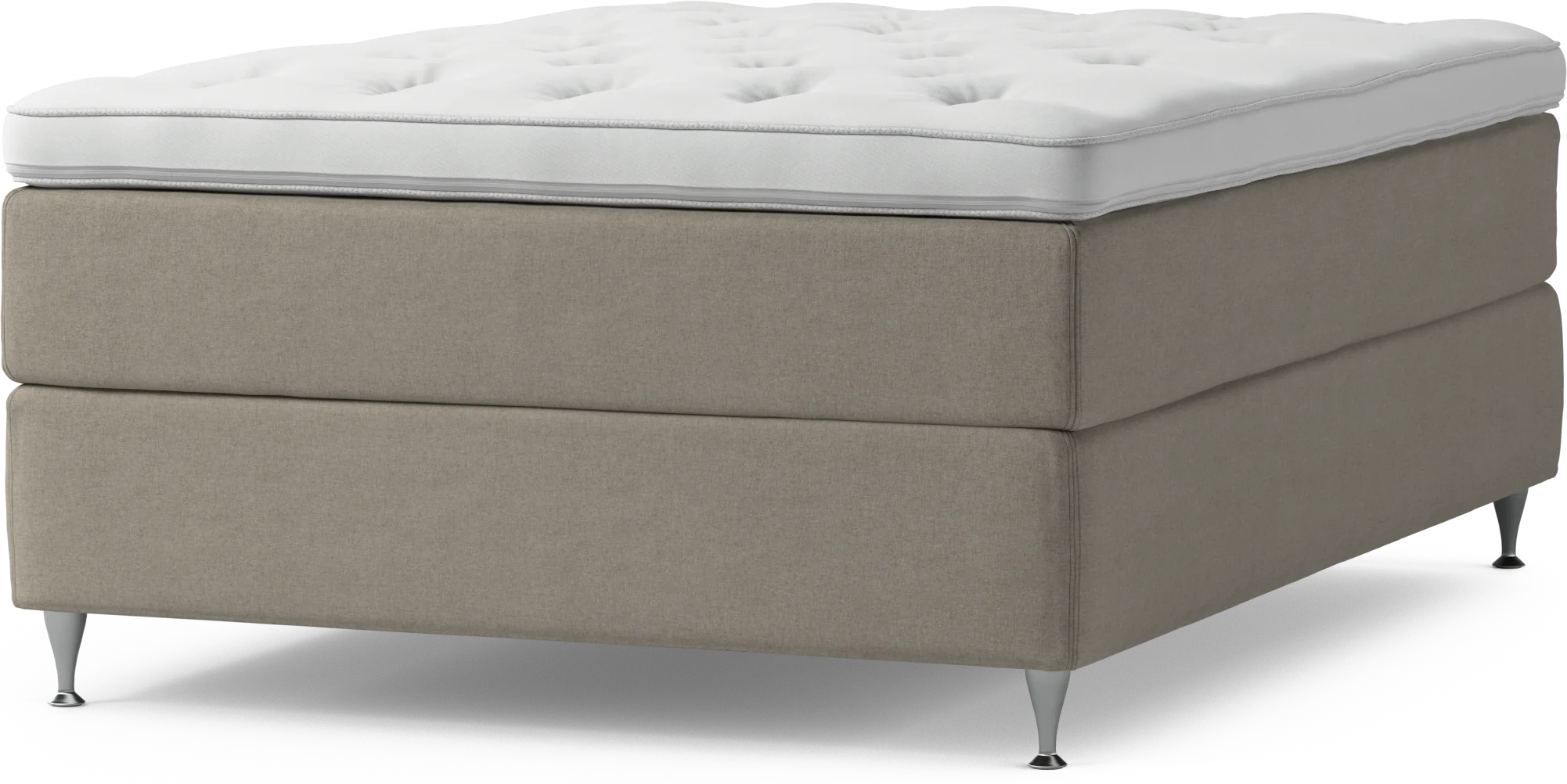 Delux Dream Kontinentalsäng, enkelsäng 140 cm med bäddmadrass och sängben 5YcCz