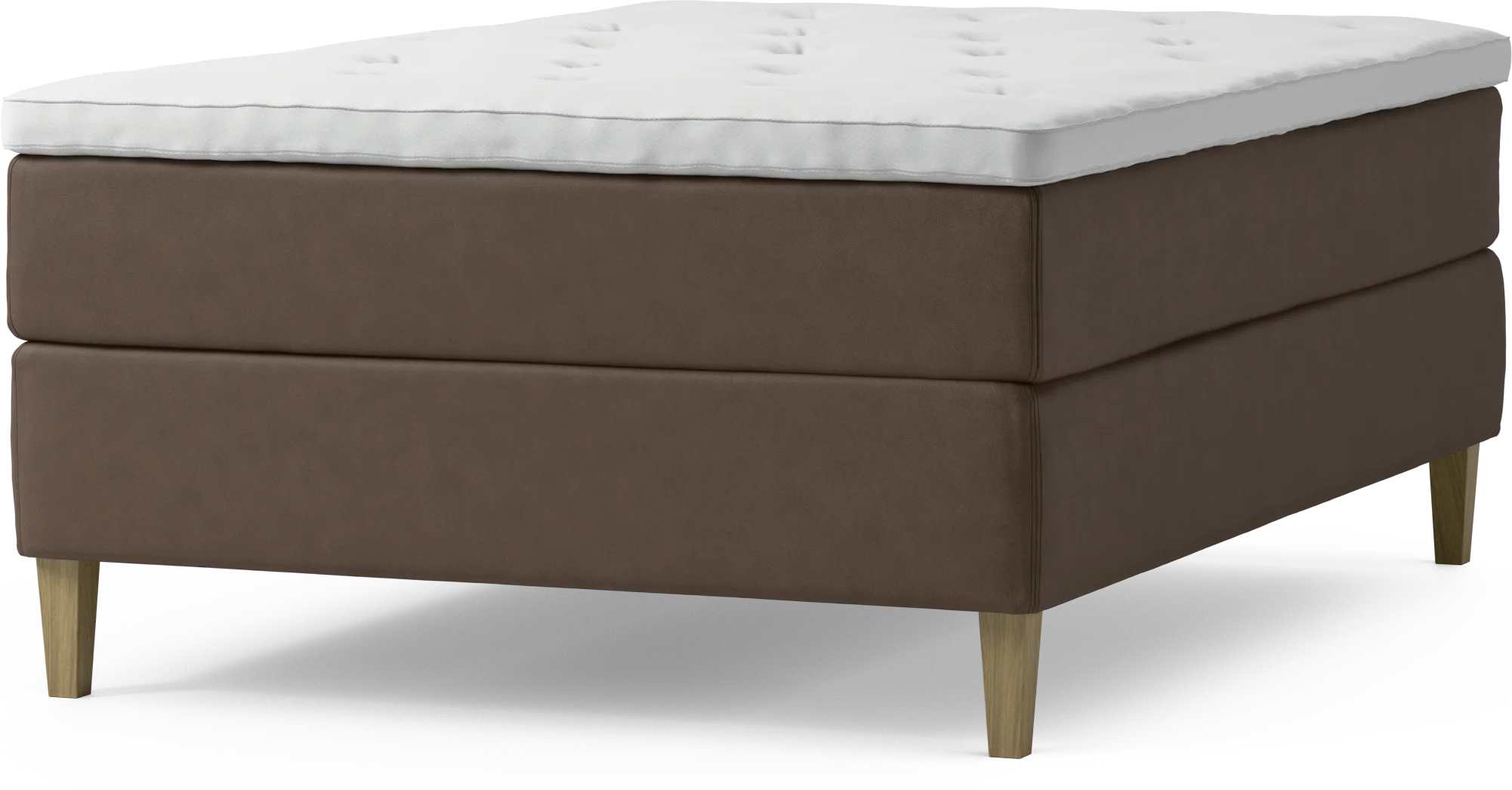 Delux Dream Kontinentalsäng, enkelsäng 140 cm med bäddmadrass och sängben IKrFN