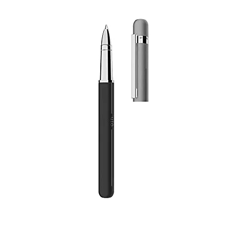 Otto Hutt Kulspetspenna D03 mässing/stål blå platina 14 cm, blystorlek M, teckenfärg blå, 00918805 4250420820498