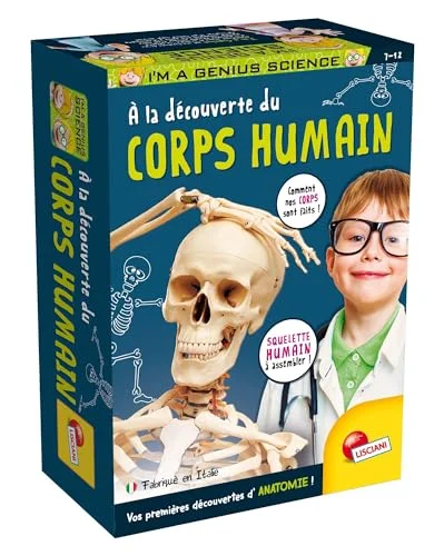 Lisciani "I'm A Genius" upptäcker människokroppen för barn från 7 år vetenskapliga experiment kit lär sig anatomi genom att ha kul pedagogiskt spel tillverkad i Italien 8008324104970