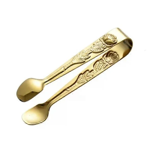 1/2/4PCS Istång Präglat Rosetthandtag Rostfritt Stål Mattång Silver/Guld Klämma BBQ Klämma Kök Bar Style A 1pc Fy11-TH-WJQ01771