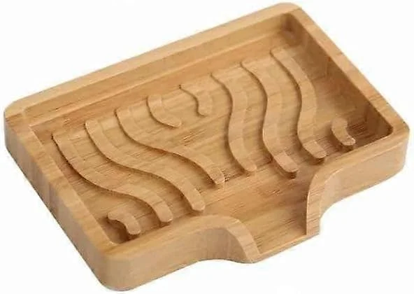 1 pc Bamboo Soap Dish with Drip Tray – With Self-Draining Soap Saver for Shower CJ-01-0806007804 1 pc Bamboo Soap Dish with Drip Tray – With Self-Draining Soap Saver for Shower CJ-01-0806007804