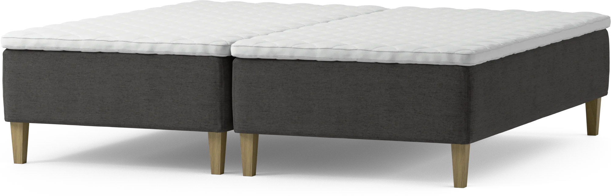 Delux Dream Ramsäng, dubbelsäng med bäddmadrass och sängben T6fQY
