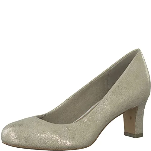 Jana dam pumps liten klack vegansk, Guld Met Str 1, 38 EU 4064224438571