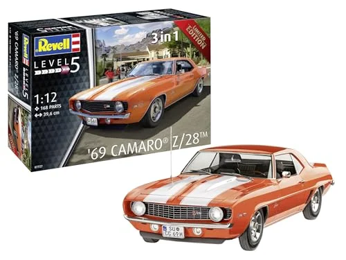 Revell 07727 '69 Camaro® Z/28™ bilmodell byggsats 1:12 4009803077277