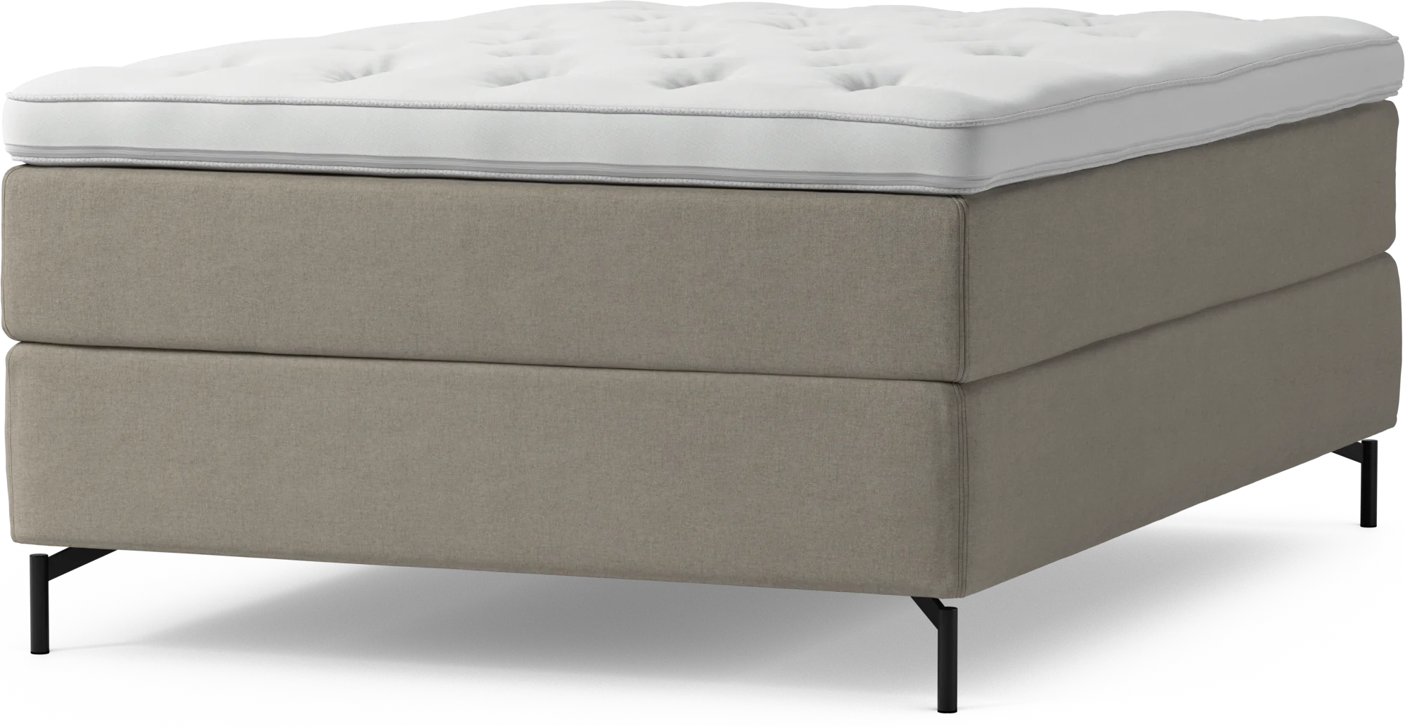 Delux Dream Kontinentalsäng, enkelsäng 140 cm med bäddmadrass och sängben vY3dd