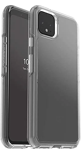OtterBox Symmetry Clear skal för Pixel 4 XL, stöttåligt, fallsäkert, skyddande tunt skal, testad till militärstandard x3, Klar 660543514145