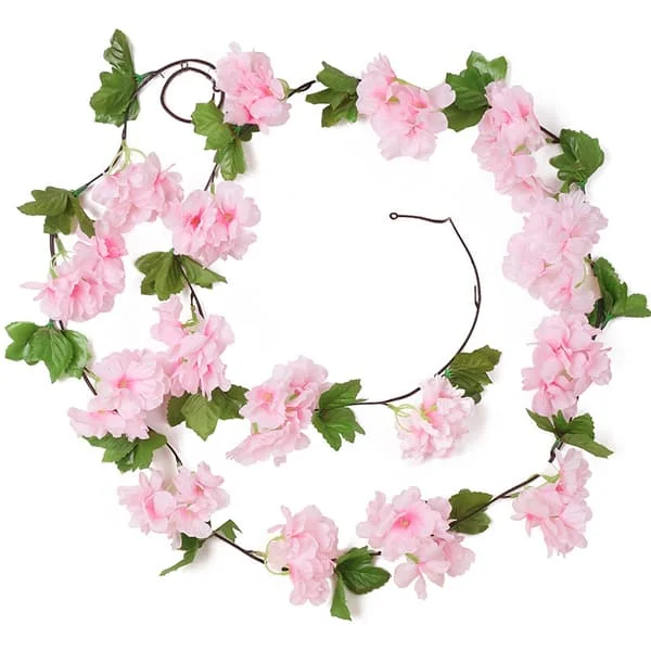 1 st 180 cm konstgjord körsbärsvin blommor konstgjord växt murgröna Han FN0008967CYH