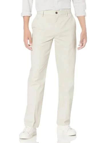 Amazon Essentials Classic Fit Wrinkle Resistant Flat Framsida Chino Pant Slip, beige (sten), W30/L32 (tillverkarens storlek: 30W x 32L) 842354121259