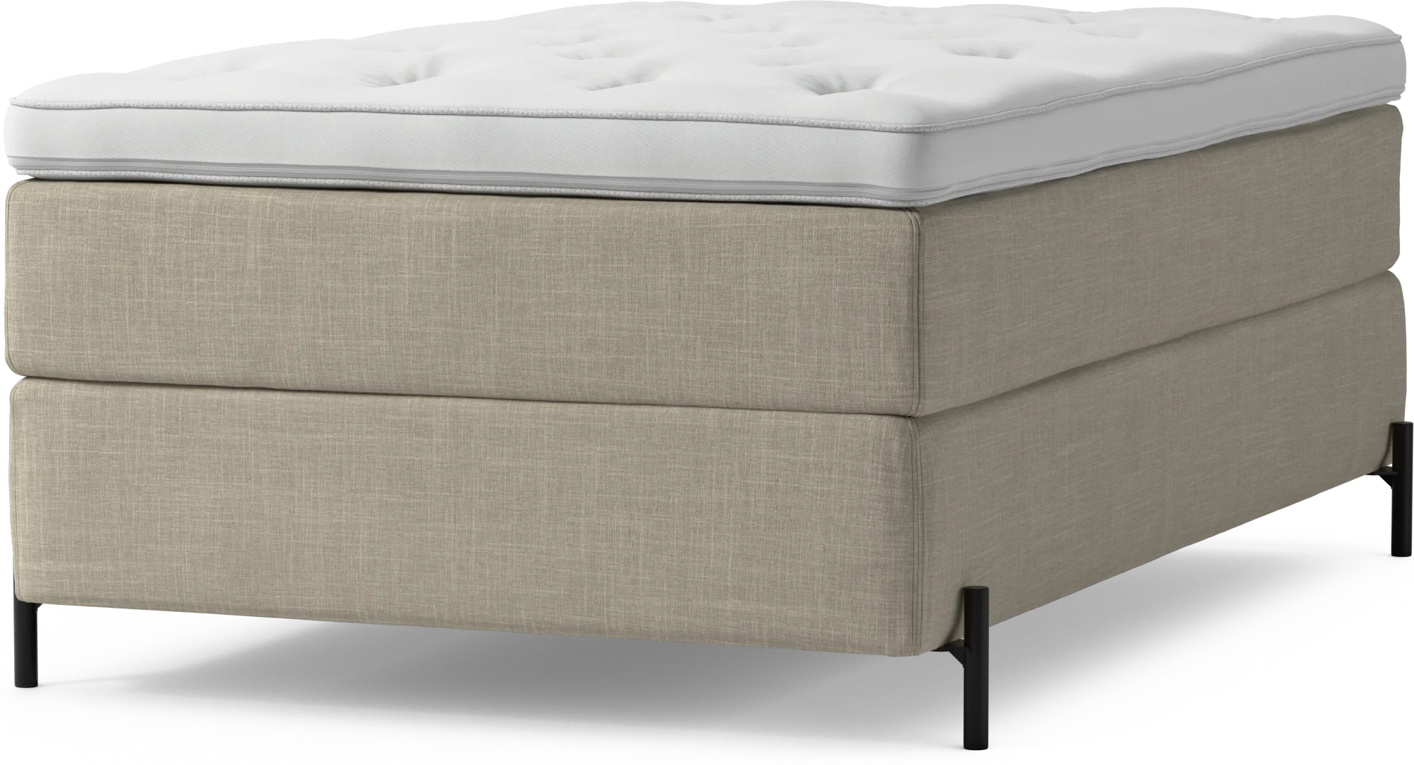 Delux Dream Kontinentalsäng, enkelsäng 120 cm med bäddmadrass och sängben 6Q5IA