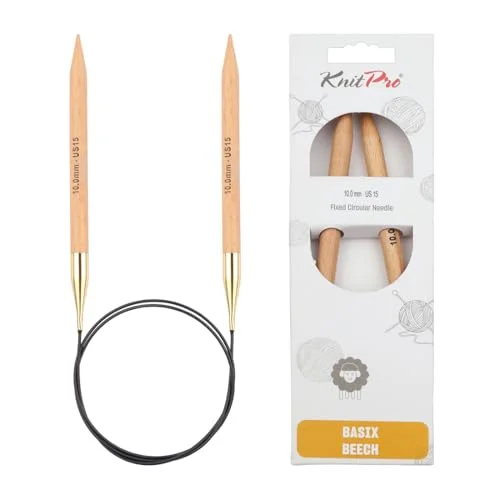 KnitPro K35337 rundsticknål, björkträ, flerfärgad, 80 cm x 10 mm 8904086220012
