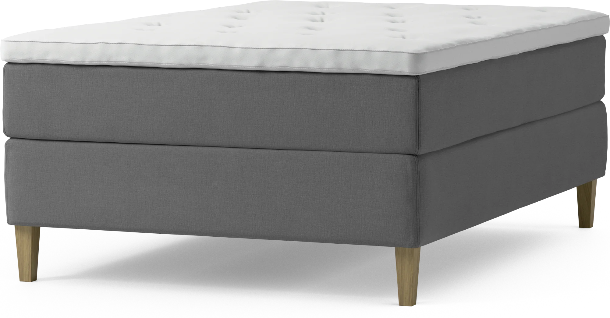 Delux Dream Kontinentalsäng, enkelsäng 140 cm med bäddmadrass och sängben bBQP4