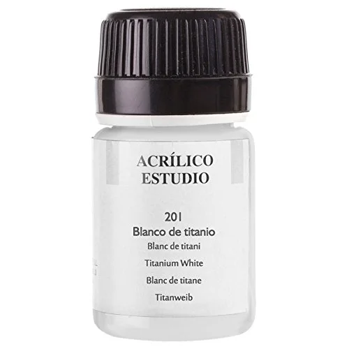 Lienzos Levante 0120520201 studio akrylfärg, 35 ml behållare, färg 201 titanvit 8425807070001