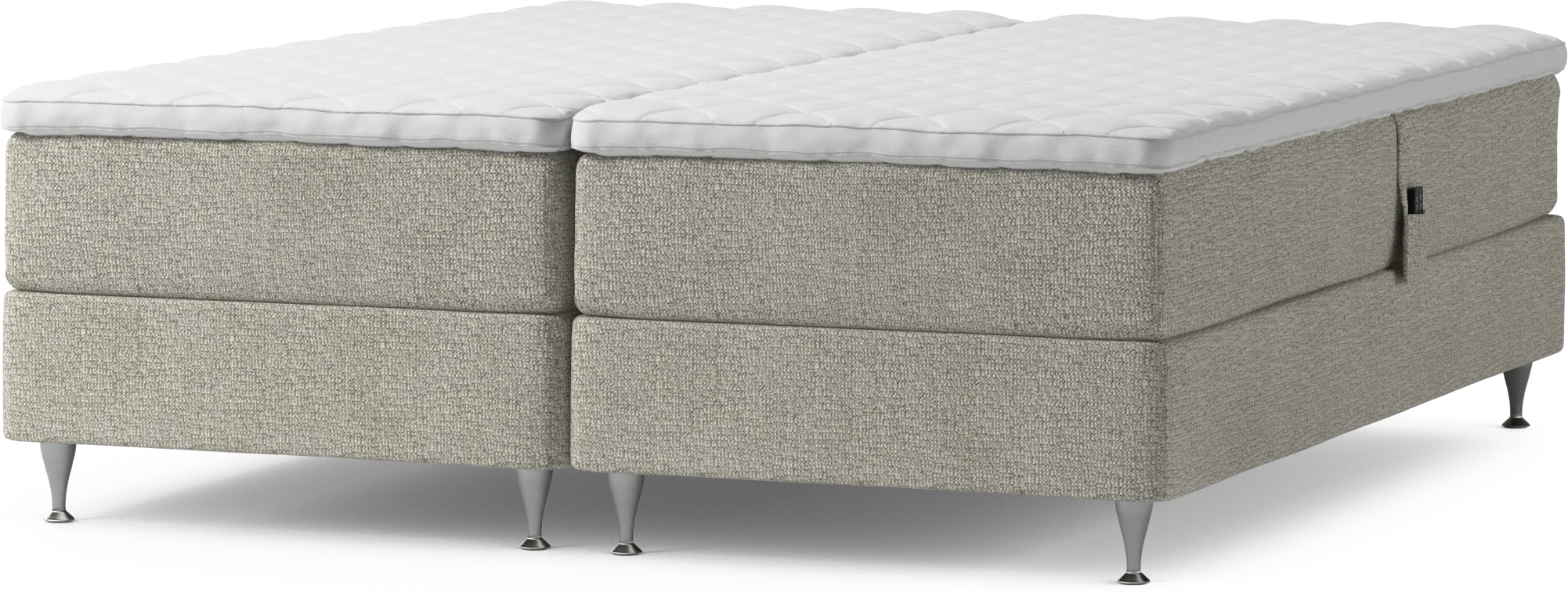 Delux Dream Ställbar säng, dubbelsäng med bäddmadrass och sängben Lmd6C