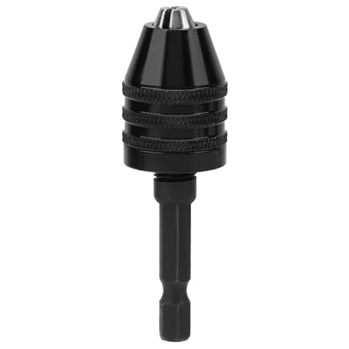 0,3 6,5 mm Tre käft elektrisk borrchuck 1/4 tum sexkantskaft Snabbbyte Adapter Converter Miniatyrchuck Mini borrtillbehör Borrchuckar/chucknycklar 713135836818