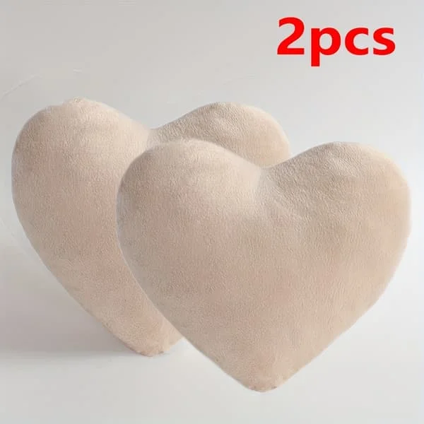 1 st/2 st (Enkel/) Hjärtformade bilnack- och huvudkuddar lämpliga för, passagerare – Hållningsstöd,, Passar för, lastbilar Beige Color 2pcs SL-TM-490
