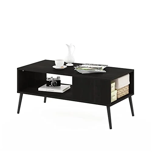 Furinno soffbord i mitten av århundradet med träben, konstruerat, espresso, 50,01 (D) x 100 (B) 45,01 (H) cm 810006773897