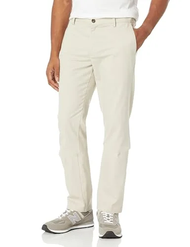 Amazon Essentials Herr Slim Fit Skrynkelbeständig platt framsida Chino byxa, sten, 30 B x 29 L 191770239070