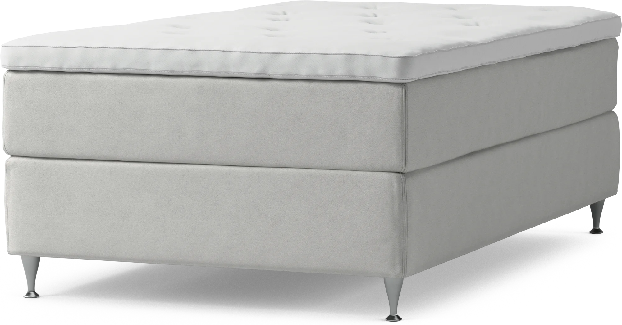 Delux Dream Kontinentalsäng, enkelsäng 120 cm med bäddmadrass och sängben oHcOt