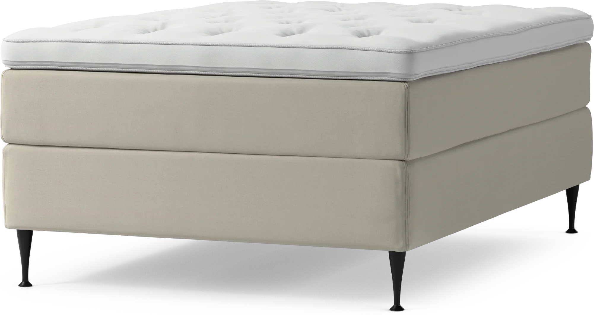 Delux Dream Kontinentalsäng, enkelsäng 140 cm med bäddmadrass och sängben sQ5SM