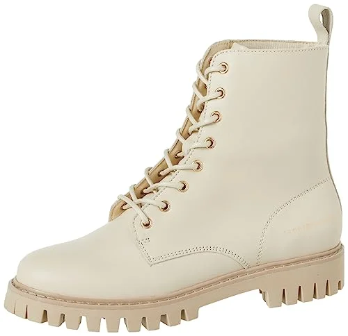 Tommy Hilfiger Th Lace Boot DTC låg, Lätt sandelträ, 39 EU 8720644410394