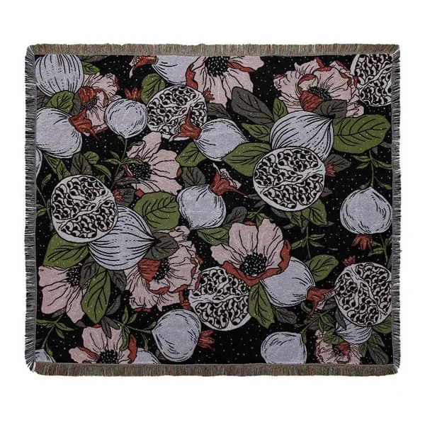 1 st 160x130cm stickad pläd filt dekorerad med fransar Bo FN0089466HJ 1 st 160x130cm stickad pläd filt dekorerad med fransar Bo FN0089466HJ