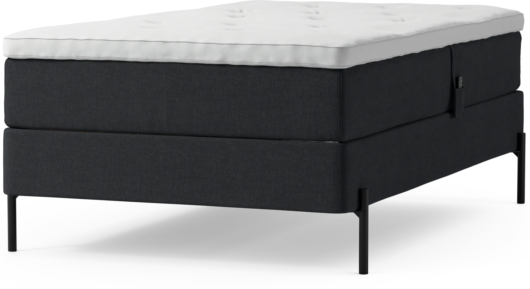 Delux Dream Ställbar säng, enkelsäng med bäddmadrass och sängben w9ggM