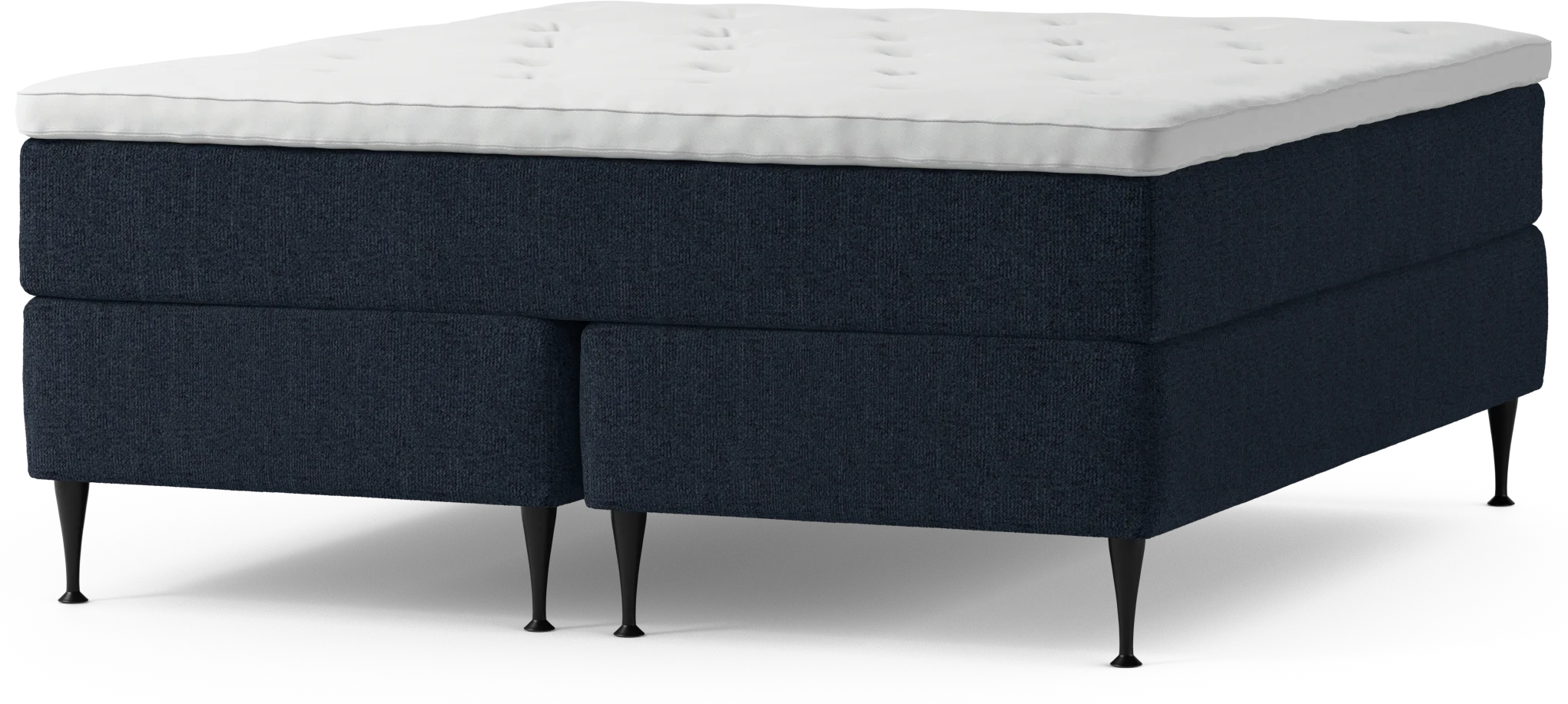 Delux Dream Kontinentalsäng, dubbelsäng med bäddmadrass och sängben CU9ft